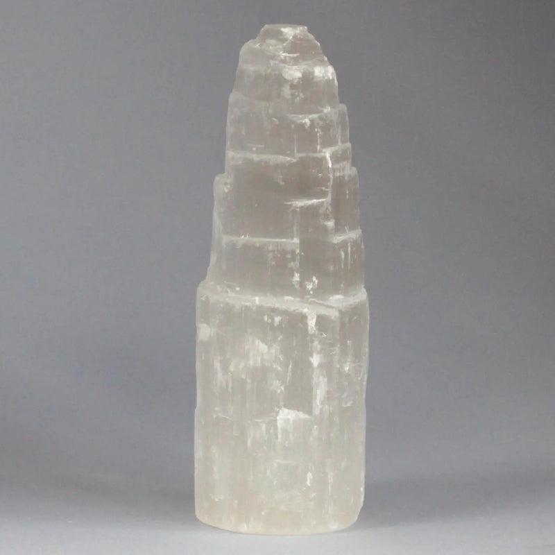 Natiural Selenite Tower - 15 cm Spirit Journeys Gifts