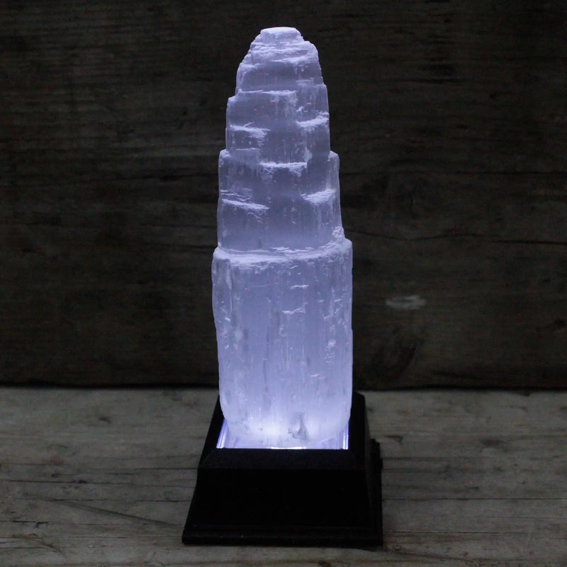 Natiural Selenite Tower - 15 cm Spirit Journeys Gifts