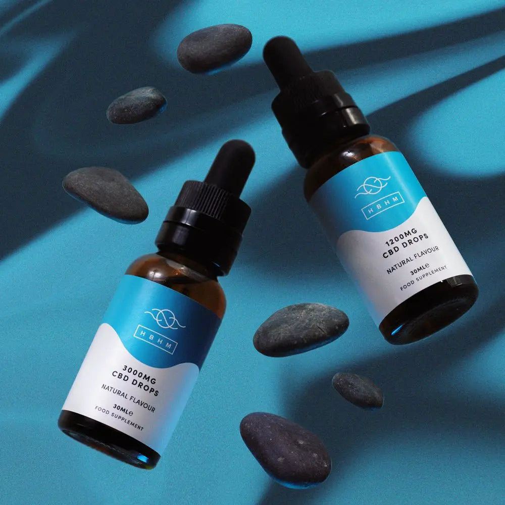 Natural Bundle 1X 1200mg natural CBD oils and 1X  3000mg natural CBD oils HBHM