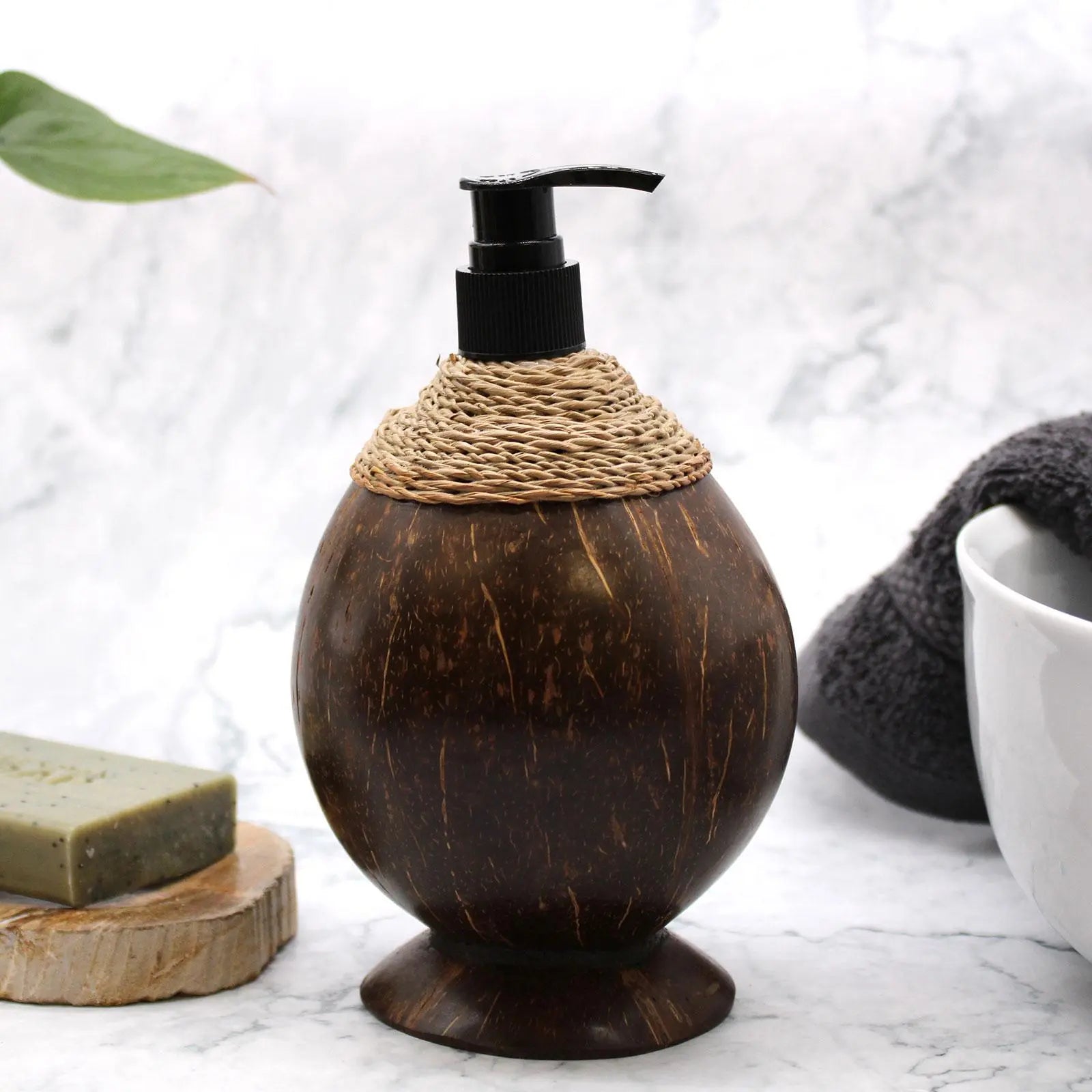 Natural Coconut Soap Dispenser - 300ml Spirit Journeys Gifts