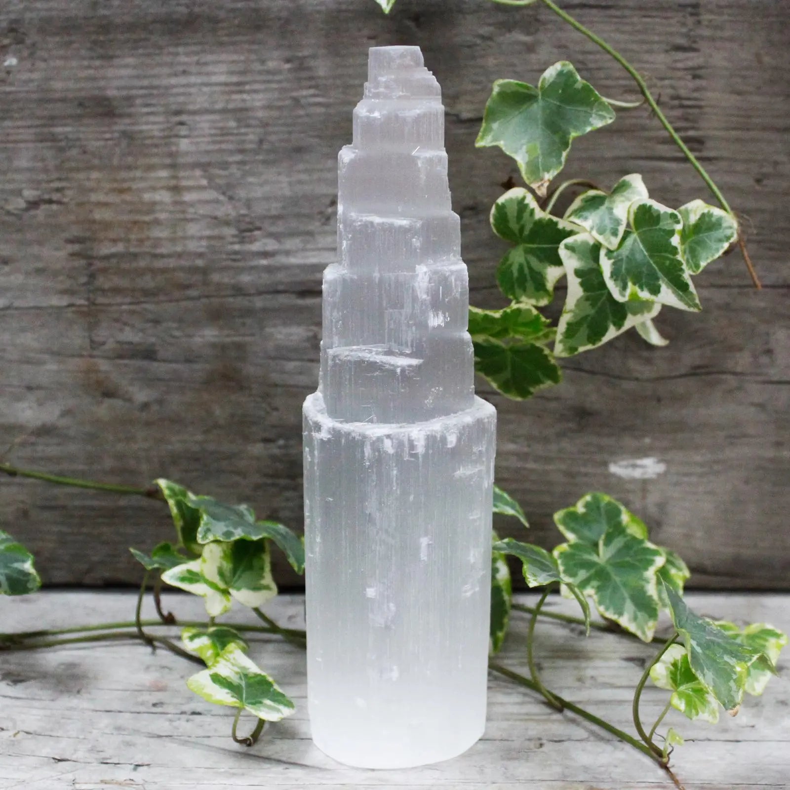 Natural Selenite Tower - 20 cm Spirit Journeys Gifts
