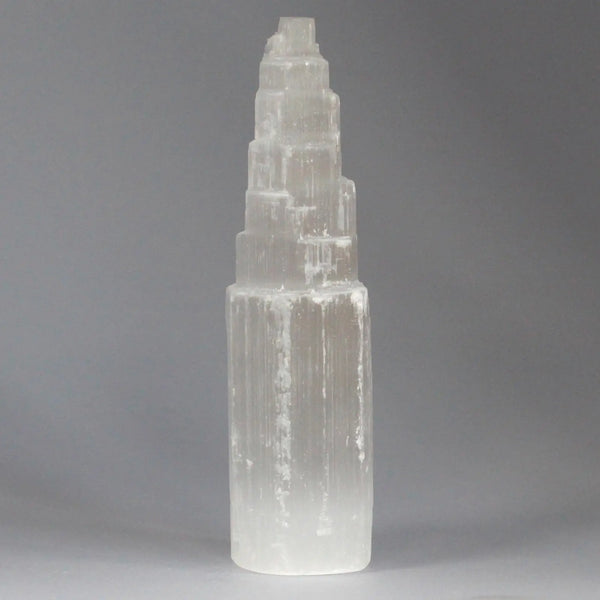 Natural Selenite Tower - 20 cm Spirit Journeys Gifts