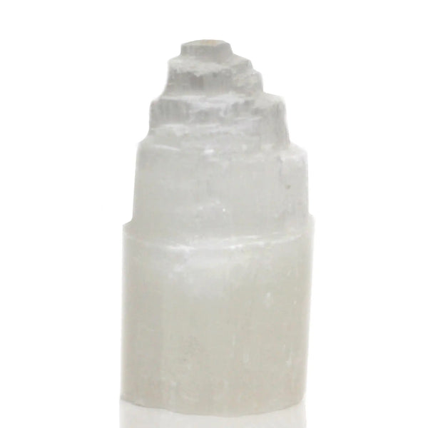 Natural Selenite Tower Lamp - 15 cm Spirit Journeys Gifts