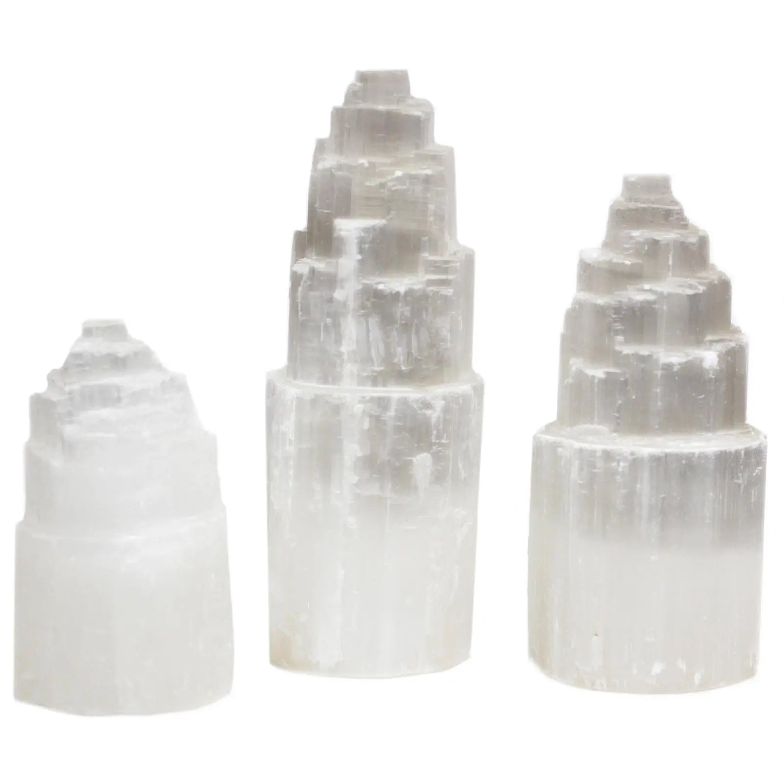 Natural Selenite Tower Lamp - 15 cm Spirit Journeys Gifts