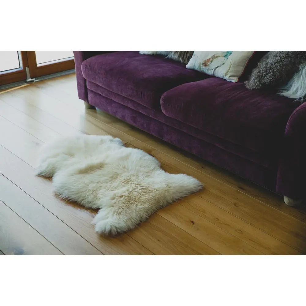 Natural  Sheepskin Rug Single Pelt - Natural Ivory & Cream Colouring Nordvek