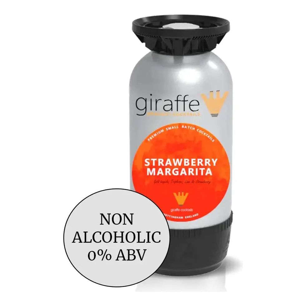 Non Alcoholic Strawberry Margarita 12L PolyKeg Giraffe Cocktails