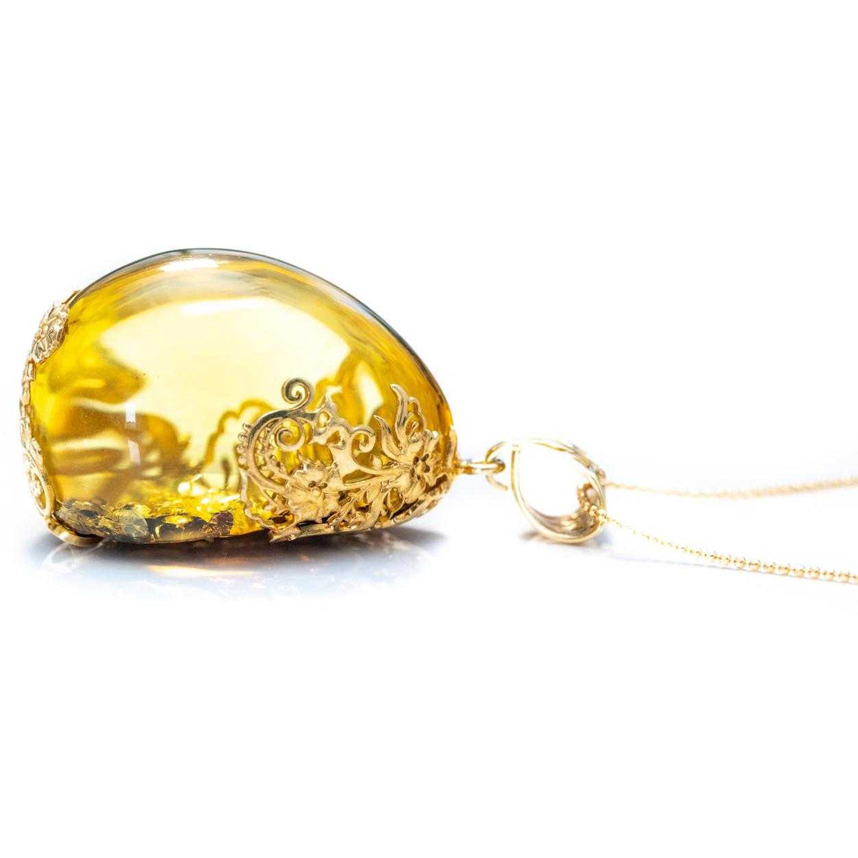 OOAK Gold Plated-back Pendant Spirit Journeys