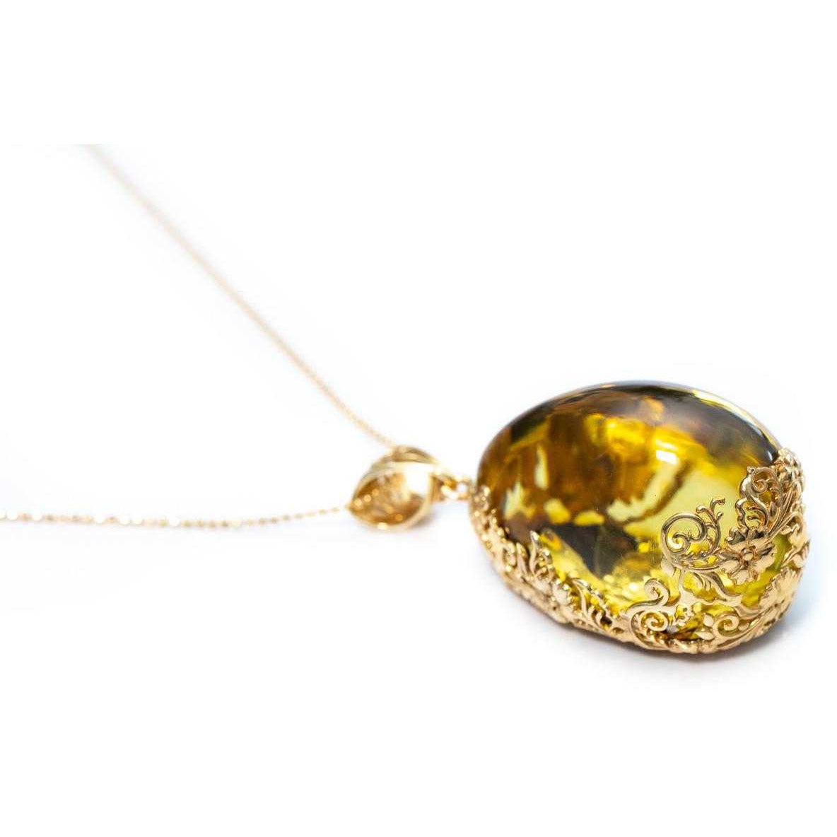 OOAK Gold Plated-back Pendant Spirit Journeys