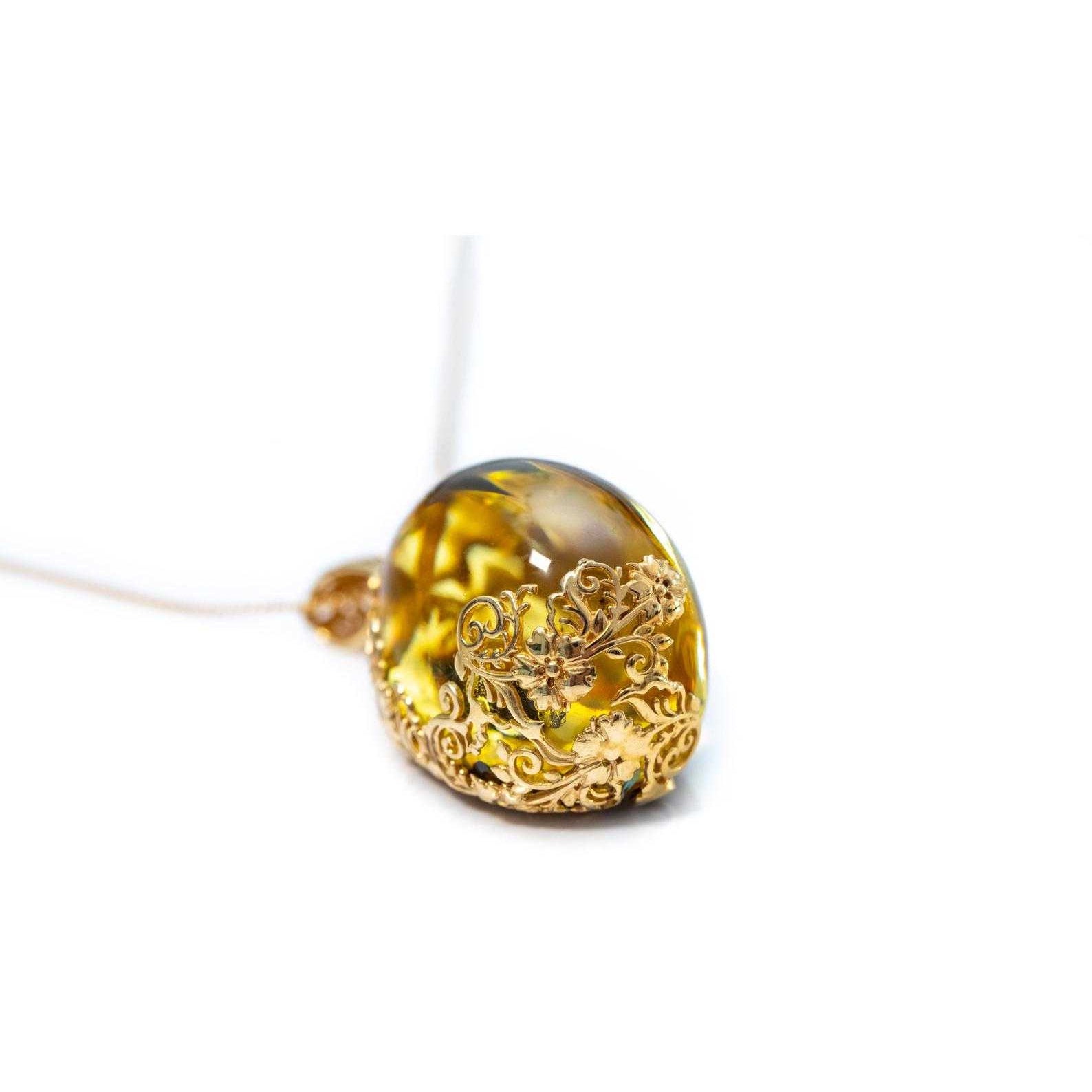 OOAK Gold Plated-back Pendant Spirit Journeys