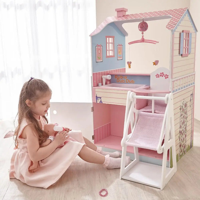 Olivia's Little World Baby Doll Changing Table Station Dollhouse 