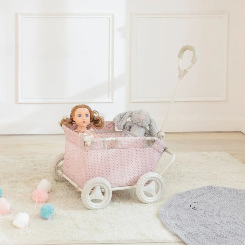 Olivia's Little World Baby Doll Pull Along Wagon Trolley Toy Cart OL-00007 Olivia's Little World