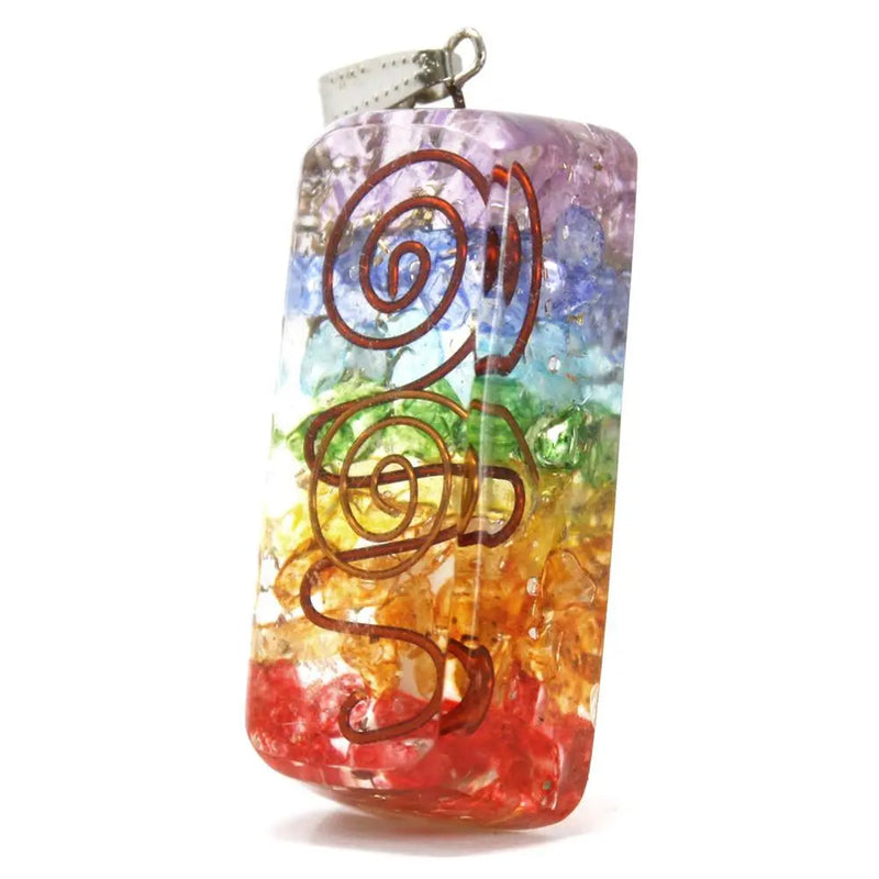Orgonite Power Pendant - Rainbow Copper Attractor Spirit Journeys Gifts