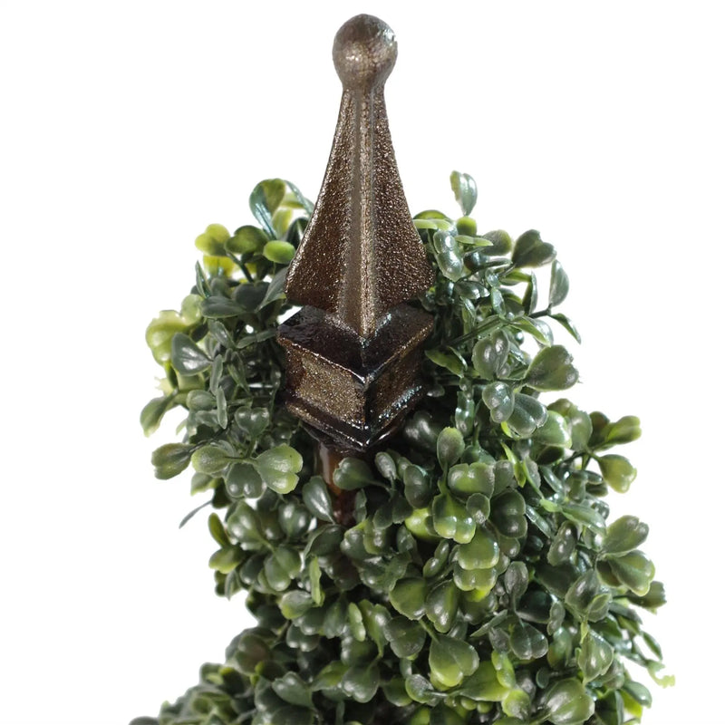 Pair 90cm Tall Artificial Boxwood Tower Trees Topiary Spiral Spirit Journeys Gifts