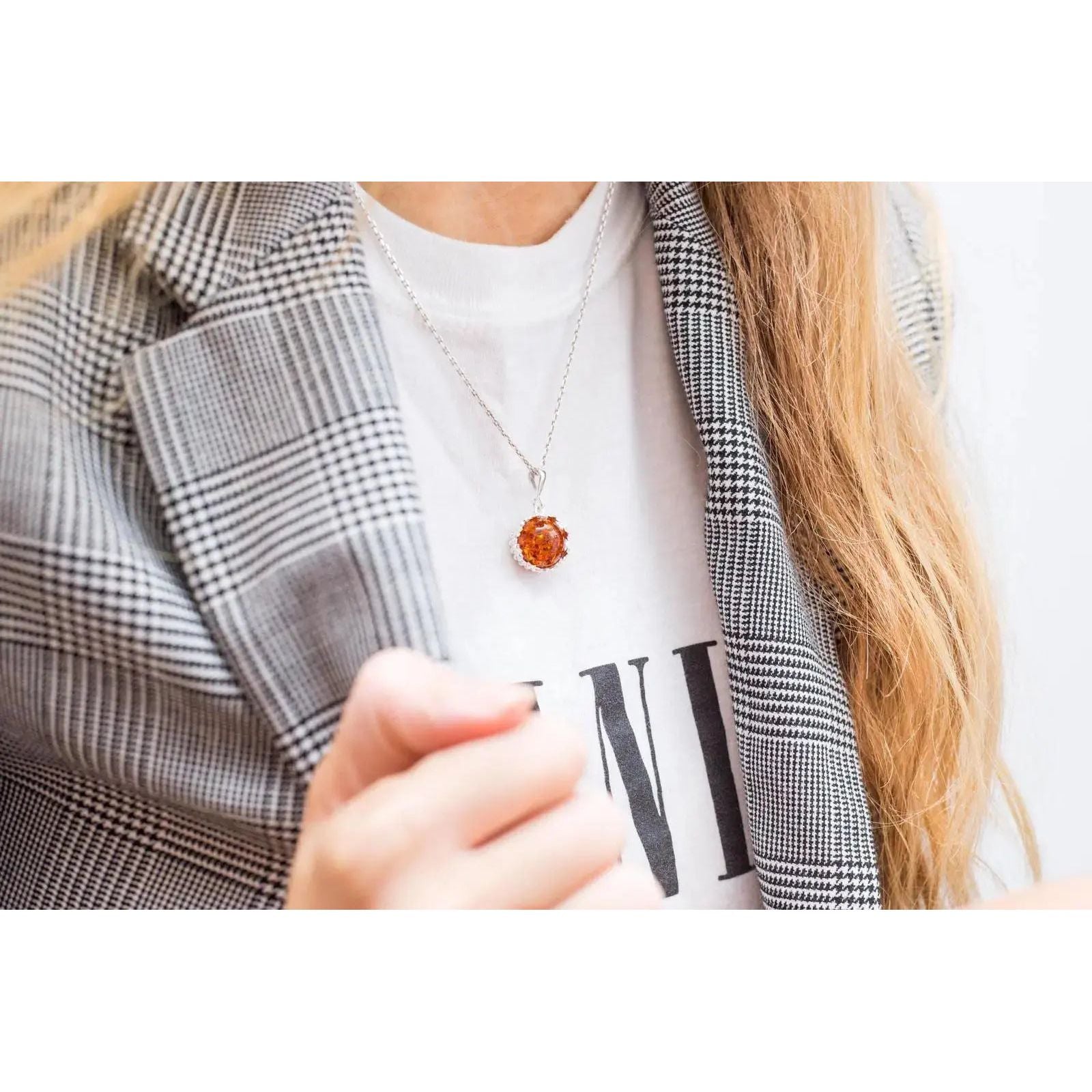 Princess Crown Amber Pendant Spirit Journeys Gifts
