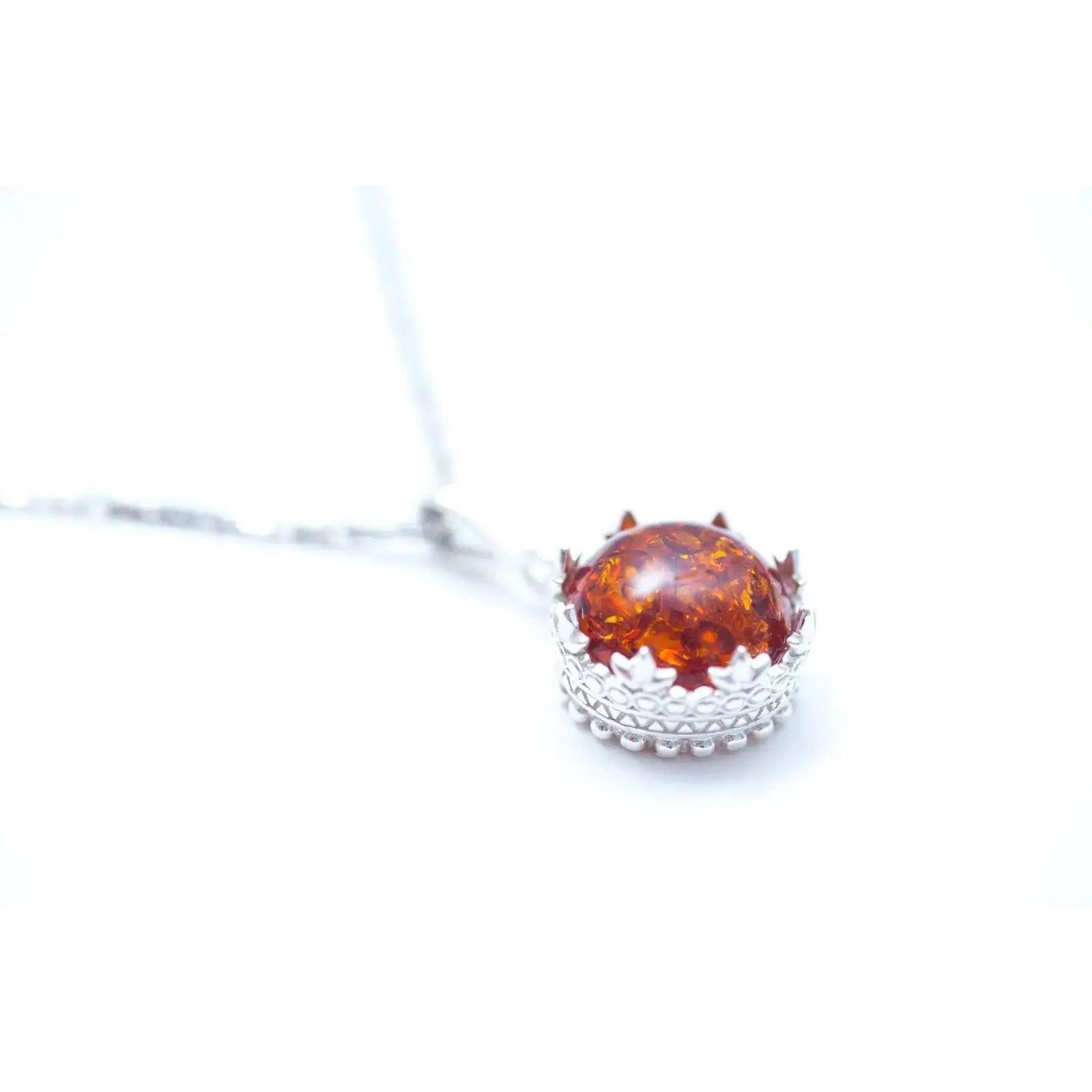 Princess Crown Amber Pendant Spirit Journeys Gifts
