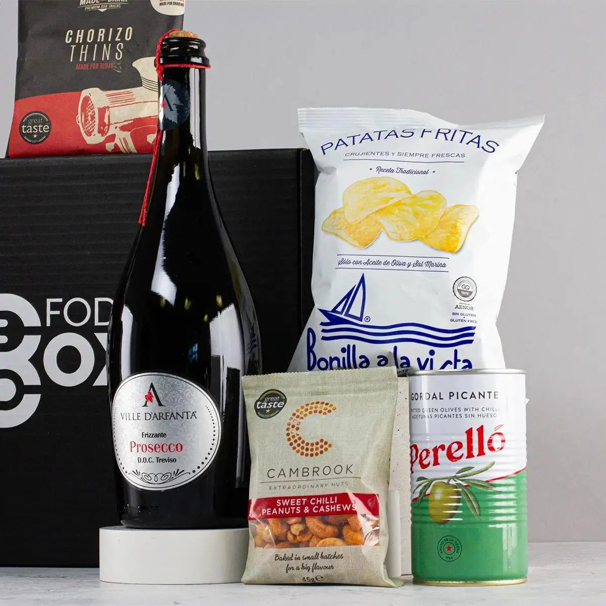 Prosecco and Snacks Hamper Spirit Journeys Gifts