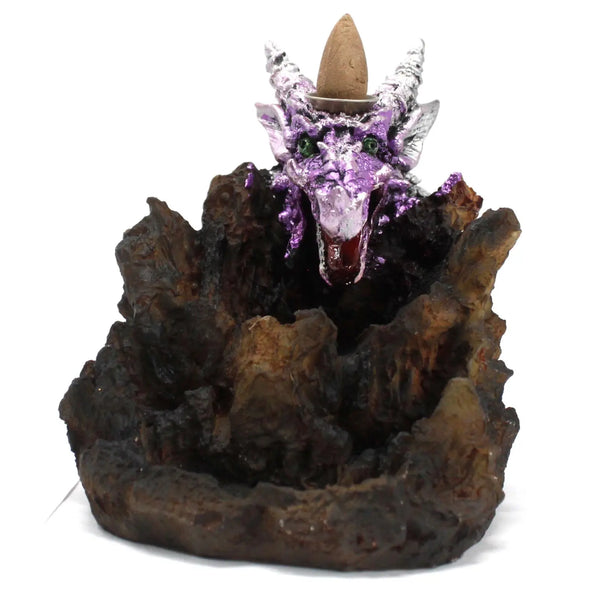 Purple Dragon LED Backflow Incense Burner Spirit Journeys Gifts
