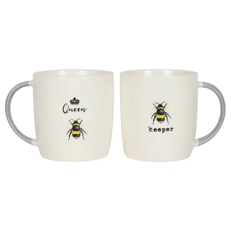 Queen Bee and Bee Keeper Mug Gift Set Gloriously Good