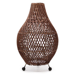 Rattan Table Lamps - Dark Brown Spirit Journeys Gifts