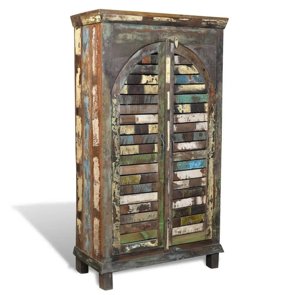 Reclaimed Wood Bookshelf Bookcase 2 Doors & 3 Shelves Spirit Journeys Gifts
