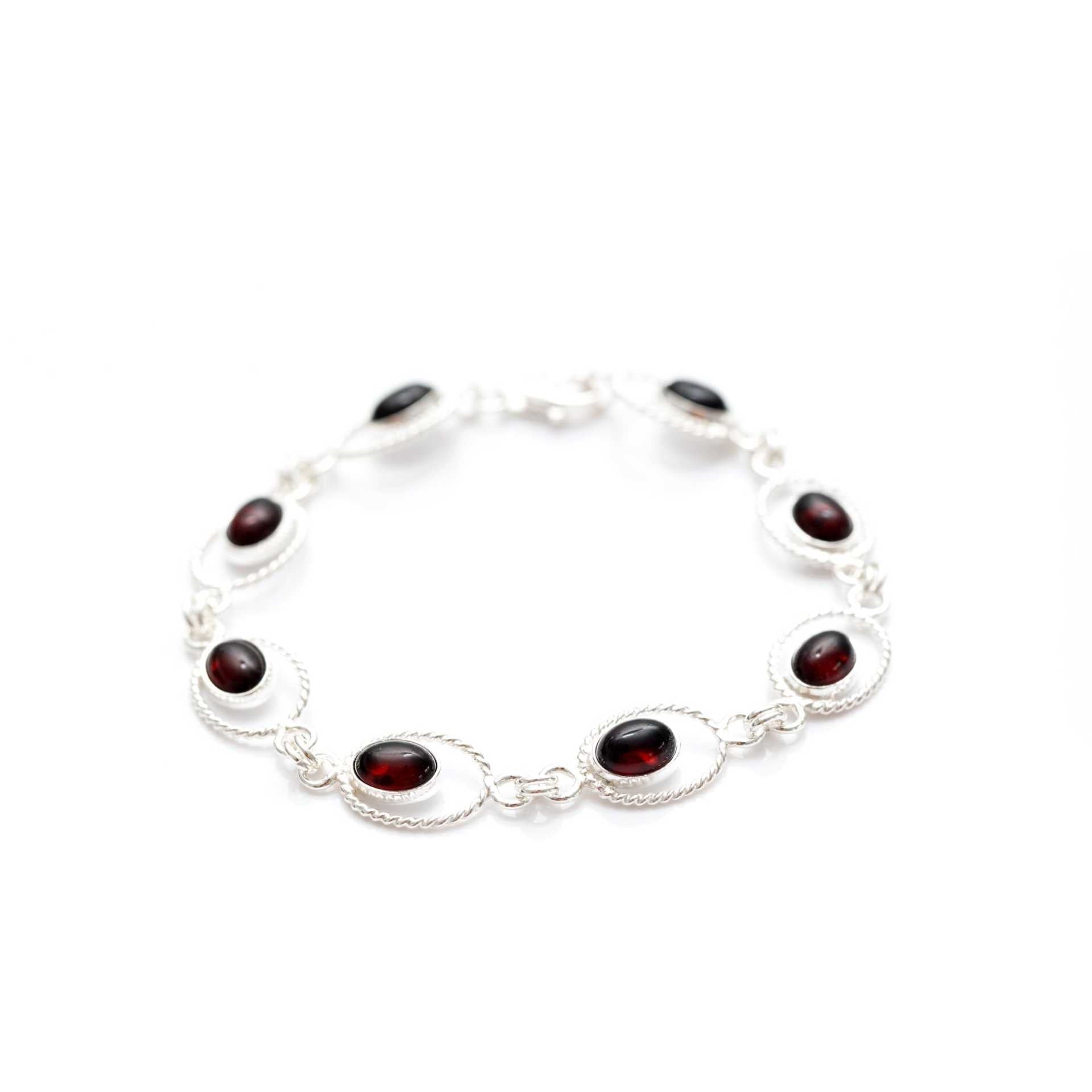 Red Amber Quintessence Link Bracelet Spirit Journeys