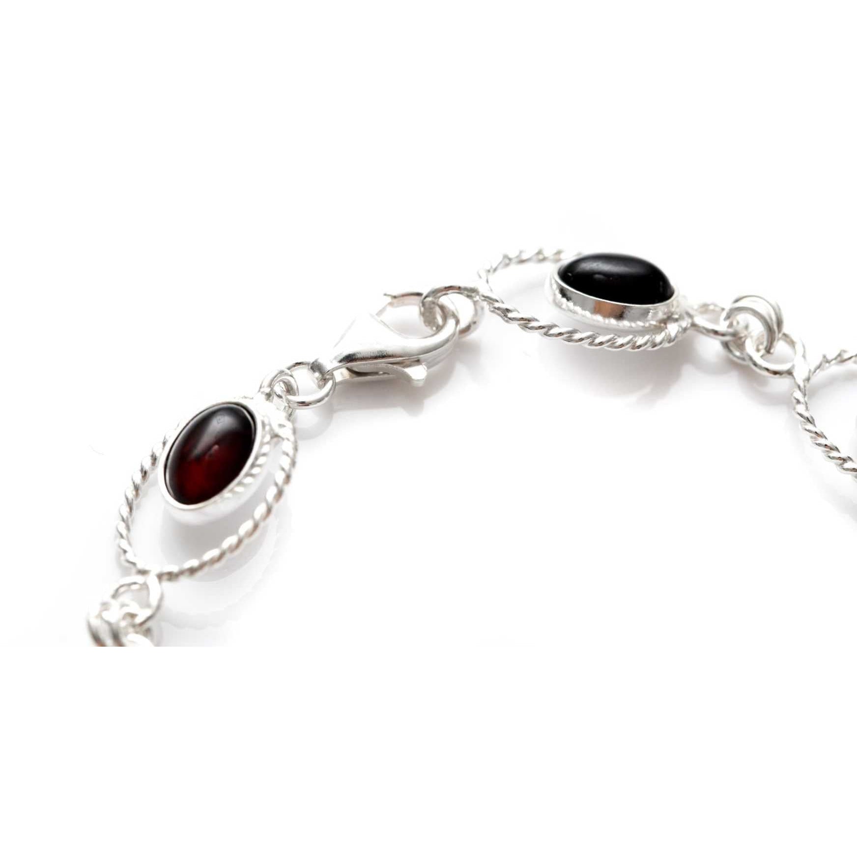 Red Amber Quintessence Link Bracelet Spirit Journeys