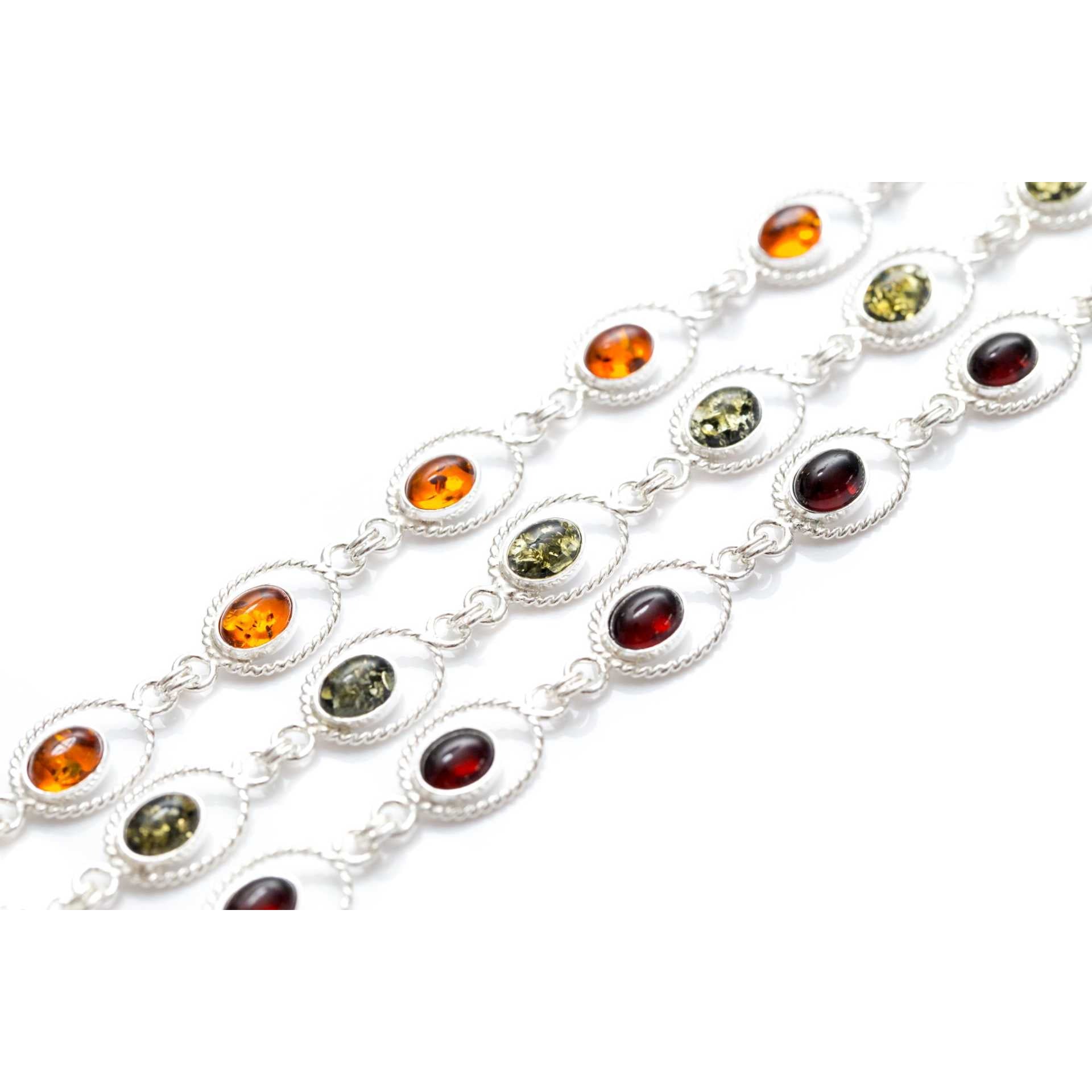 Red Amber Quintessence Link Bracelet Spirit Journeys