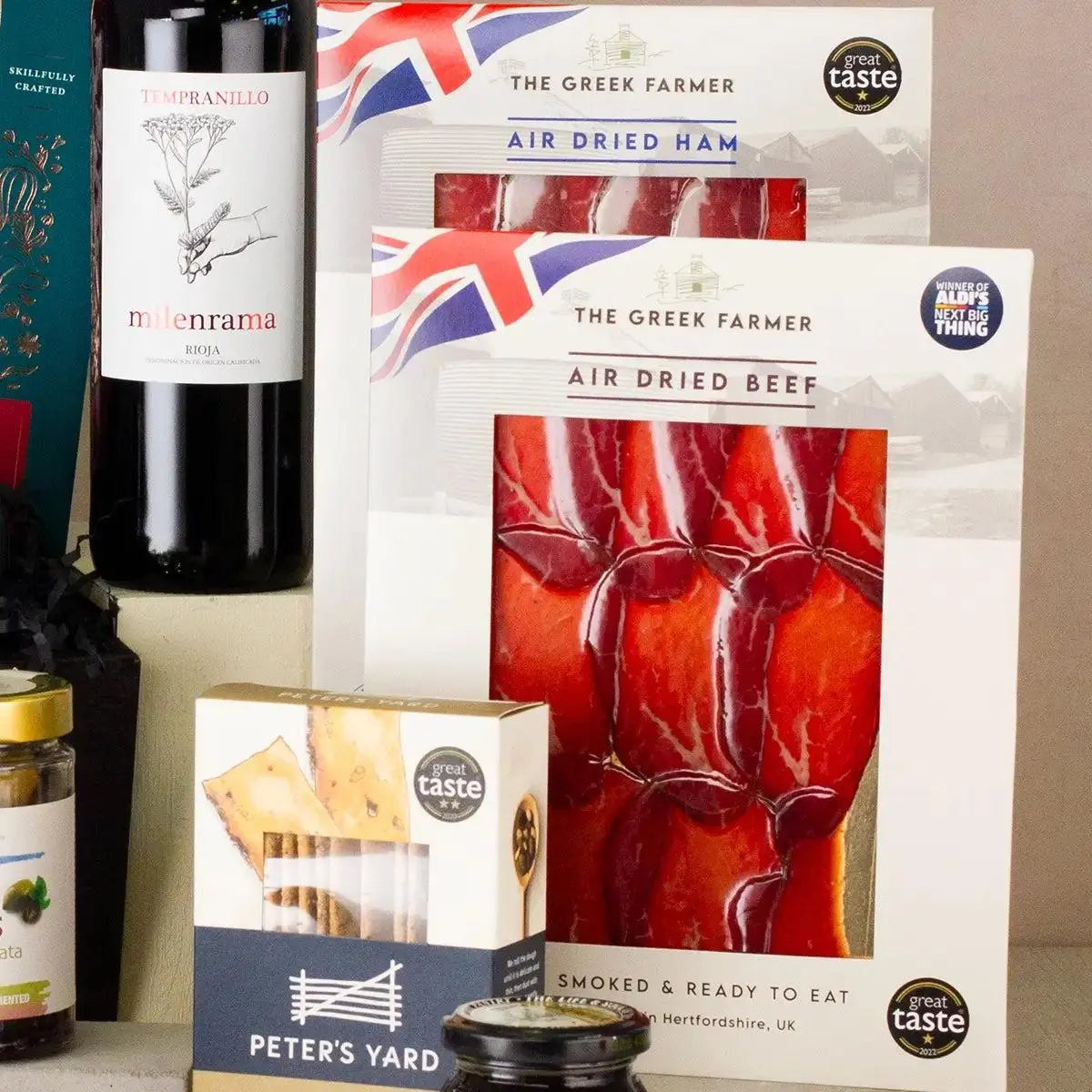 Red Wine, Cheese and Charcuterie Hamper Spirit Journeys Gifts