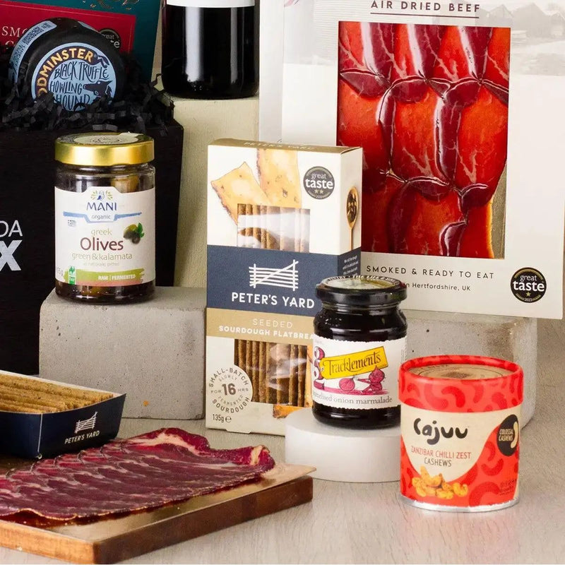 Red Wine, Cheese and Charcuterie Hamper Spirit Journeys Gifts