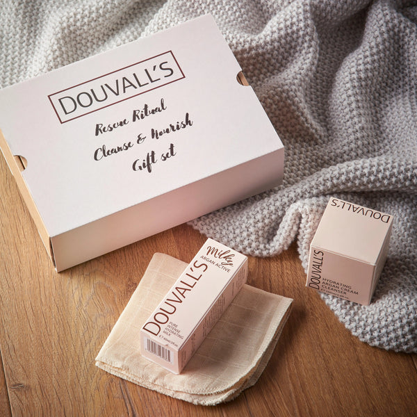 Rescue Ritual Cleanse & Nourish Gift set Douvalls Beauty