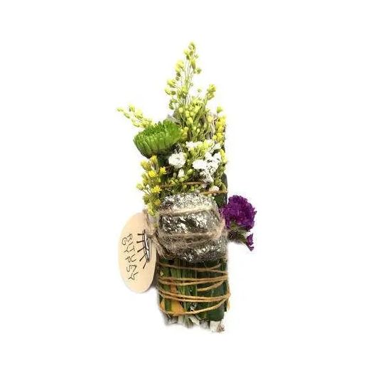 Ritual Sage Wand with Pyrite - 4