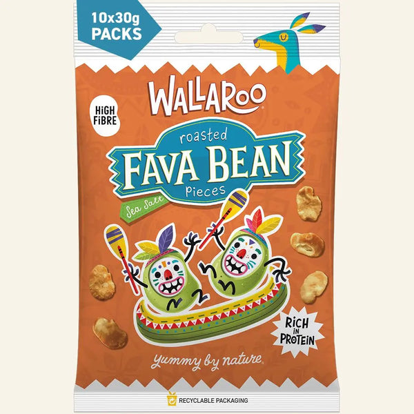 Roasted Fava Bean Pieces - Sea Salt WALLAROO