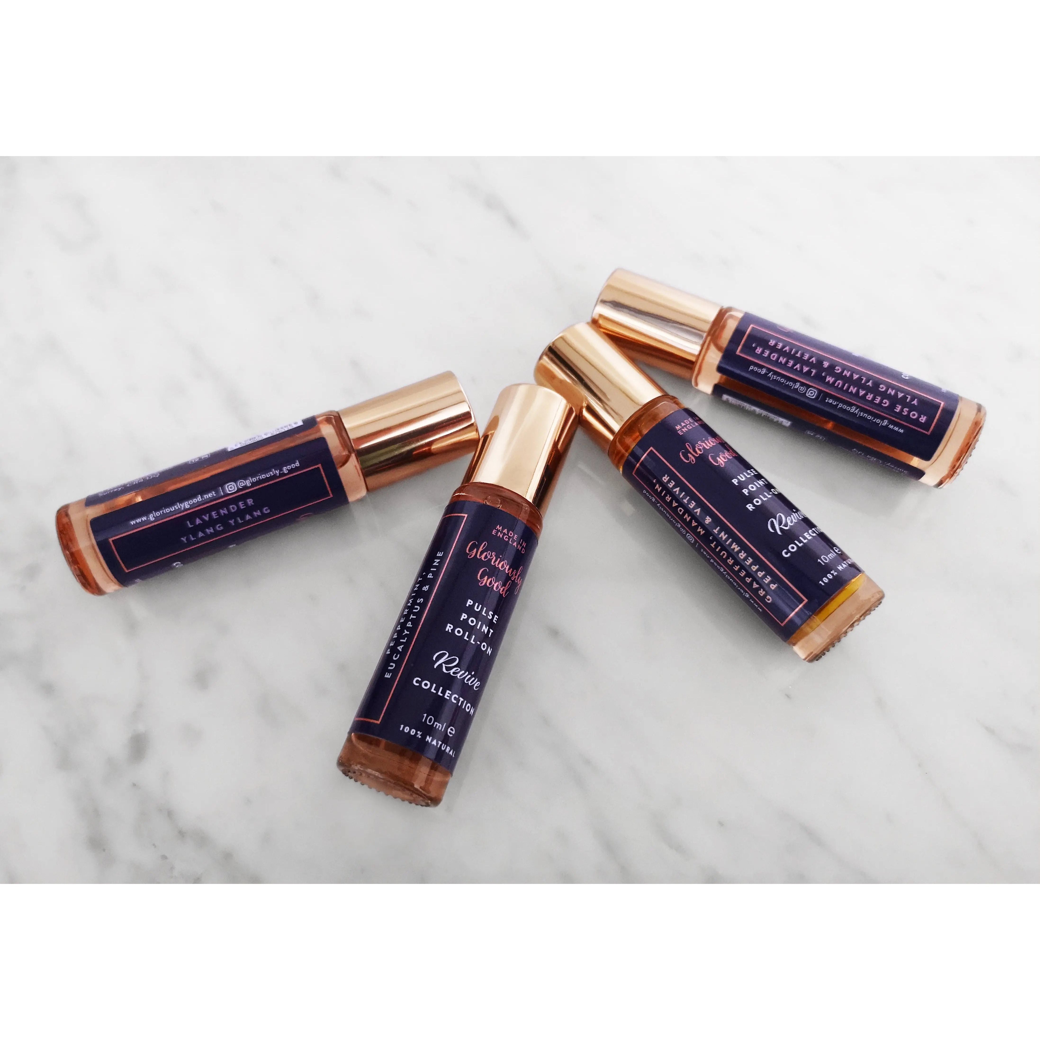 Rose Geranium, Lavender, Ylang Ylang & Vetiver Pulse Point Roll-on Oil Gloriously Good