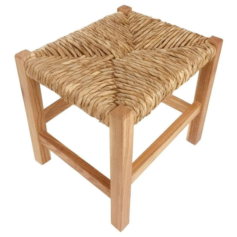 Rustic Woven Raffia Stool 30cm Order Notifications