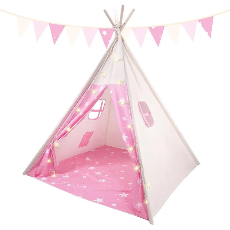 SOKA Teepee Tent for Kids Foldable Cotton Canvas Indoor Outdoor Playhouse SOKA Play Imagine Learn
