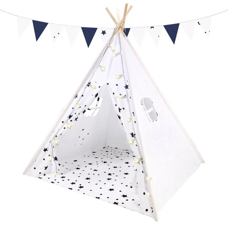 SOKA Teepee Tent for Kids Foldable Cotton Canvas Indoor Outdoor Playhouse SOKA Play Imagine Learn