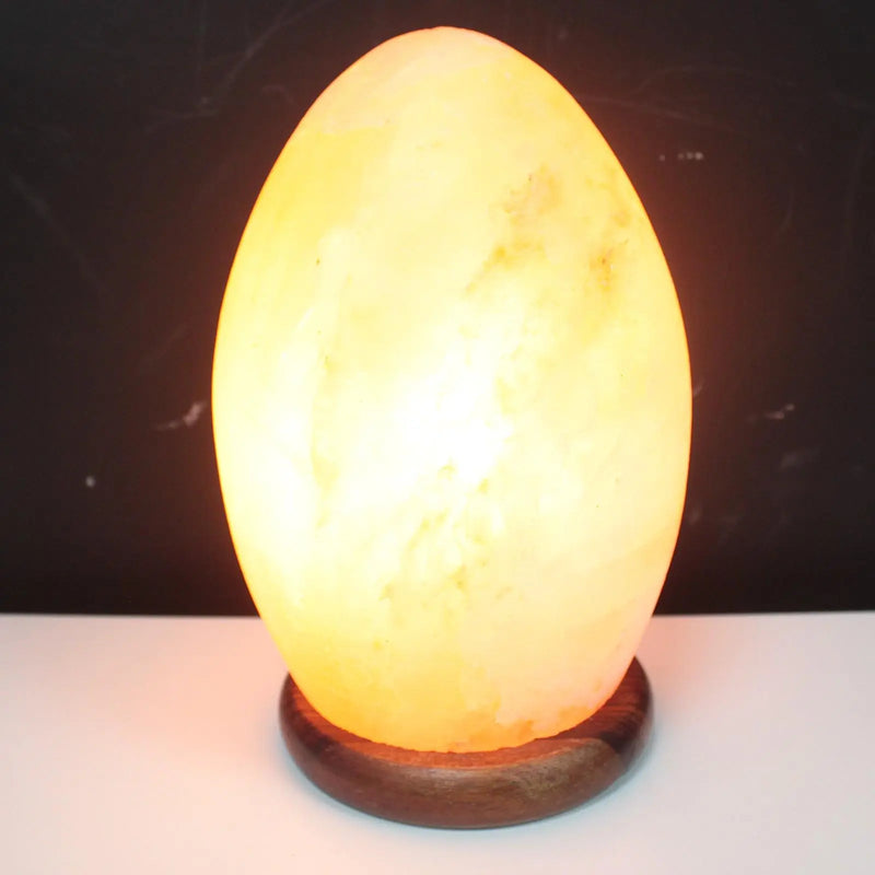 Salt Lamp Egg - Wooden Base Spirit Journeys Gifts