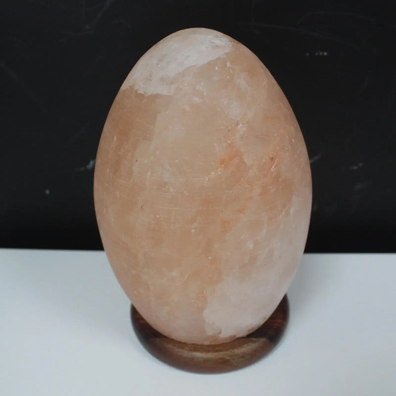 Salt Lamp Egg - Wooden Base Spirit Journeys Gifts