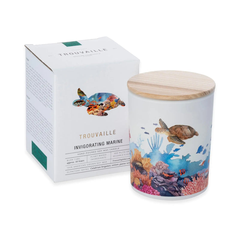 Save The Planet Scented Soy Wax Candle: Invigorating Marine Spirit Journeys Gifts