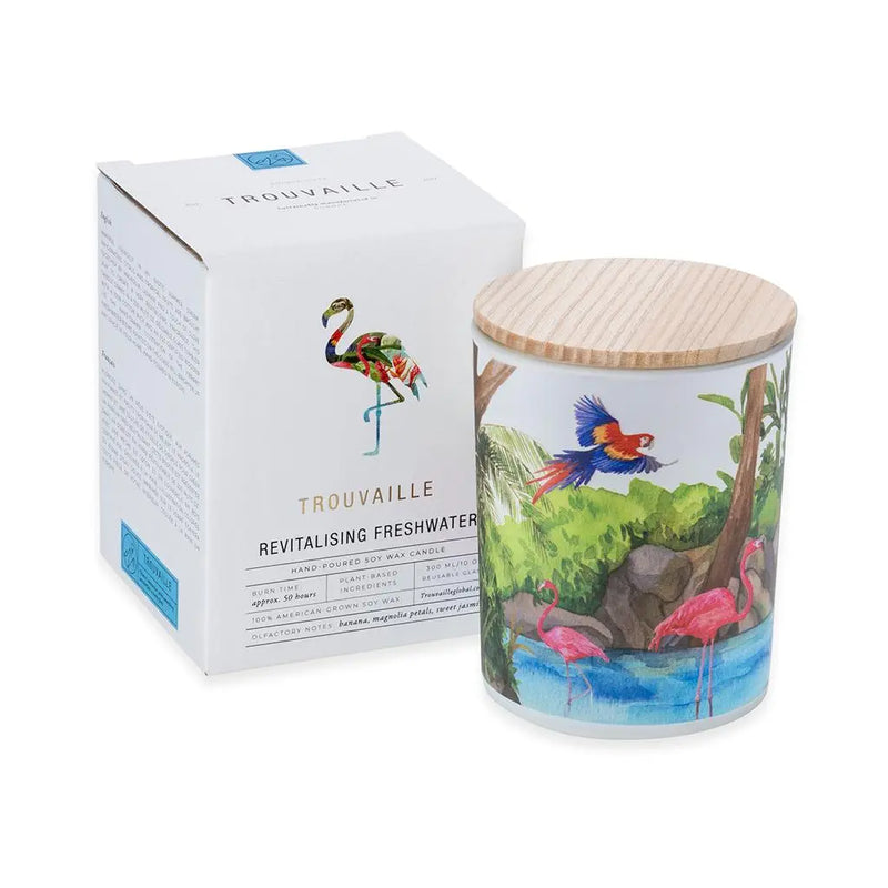 Save The Planet Scented Soy Wax Candle: Revitalising Freshwater Spirit Journeys Gifts