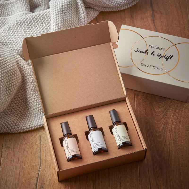 Scents to Uplift Gift set | Set of three home scents to revitalise and refresh Douvalls Beauty