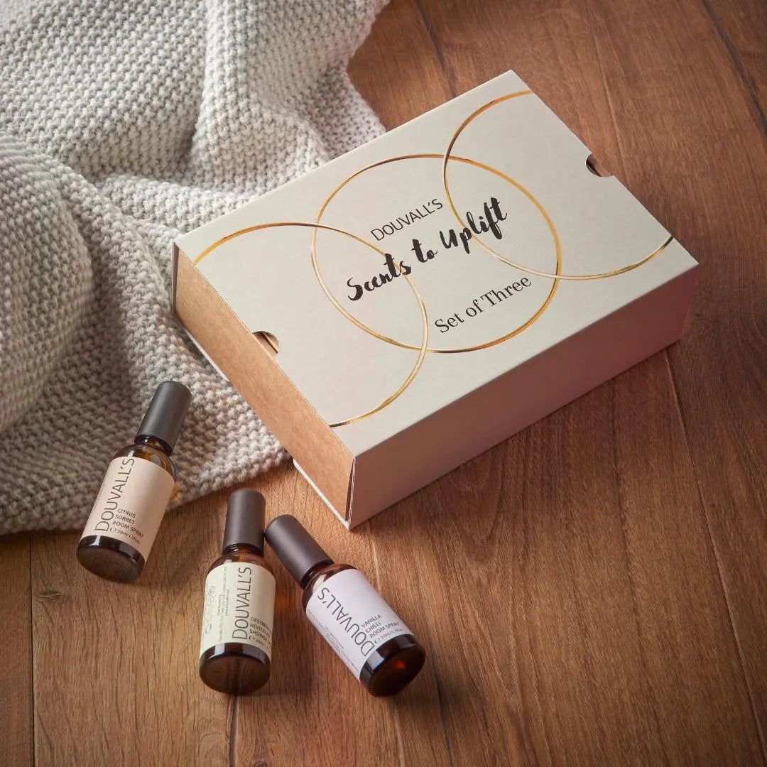 Scents to Uplift Gift set | Set of three home scents to revitalise and refresh Douvalls Beauty