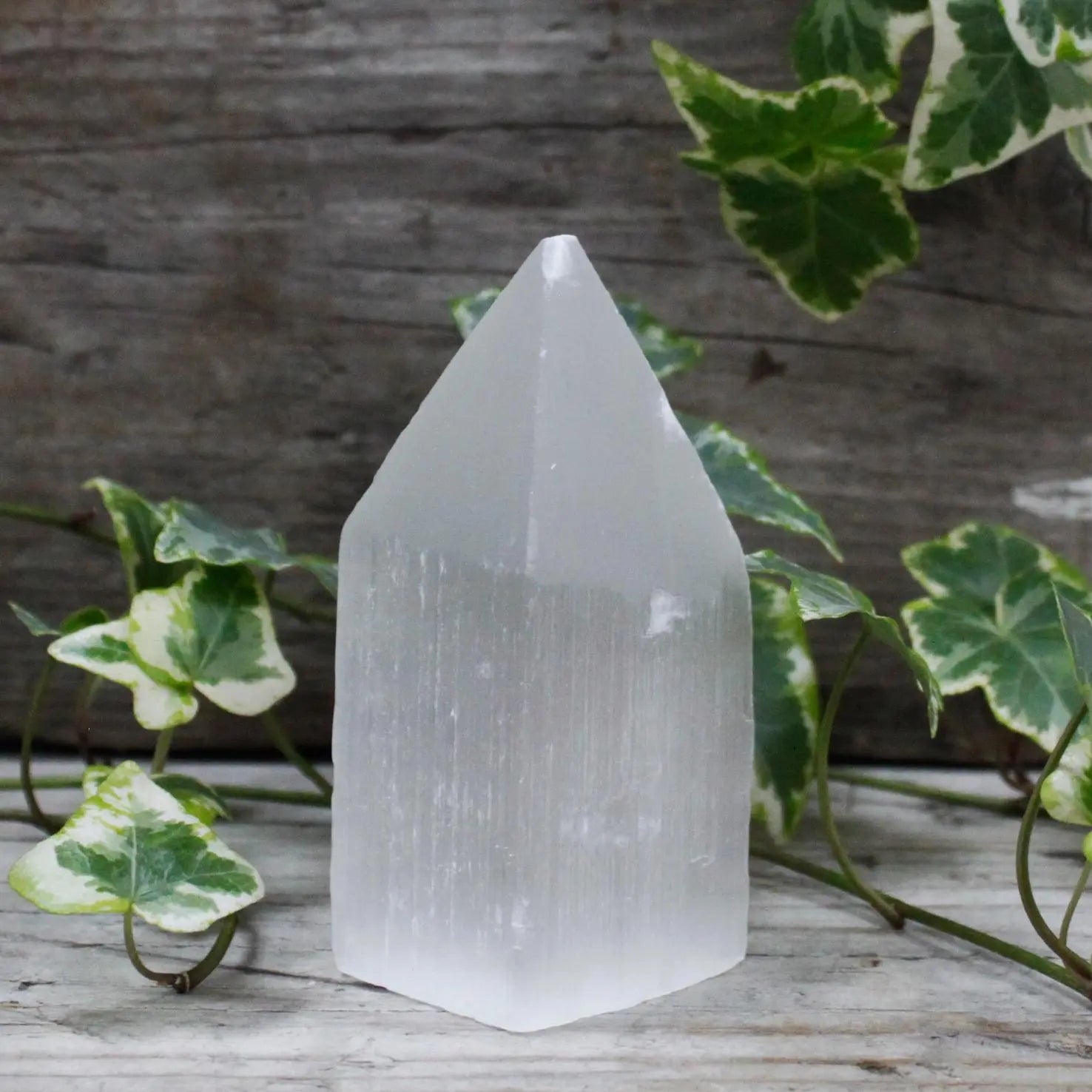 Selenite Pencil Point Tower - 10 cm Spirit Journeys Gifts