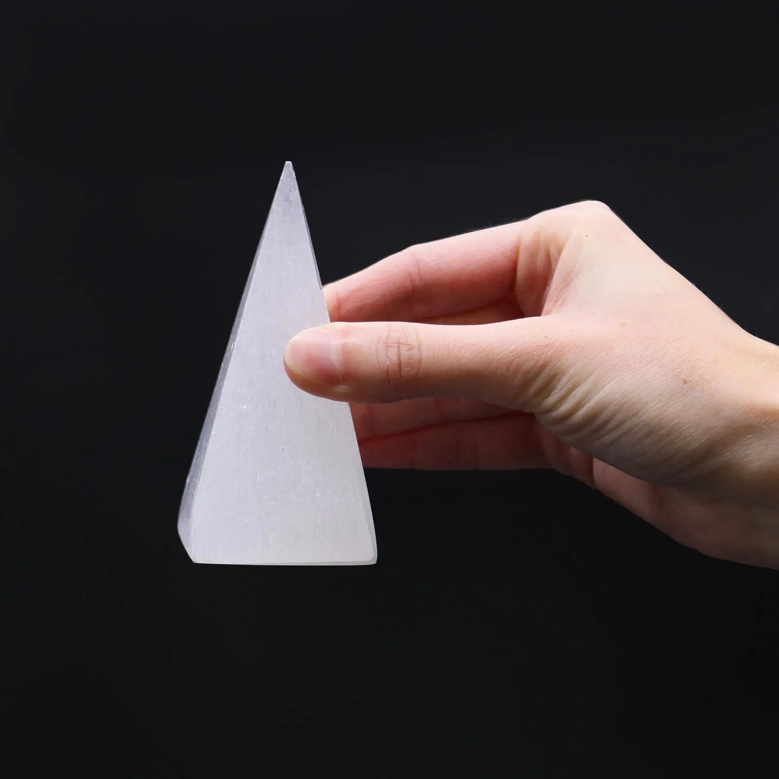 Selenite Pyramid - 10 cm Spirit Journeys Gifts