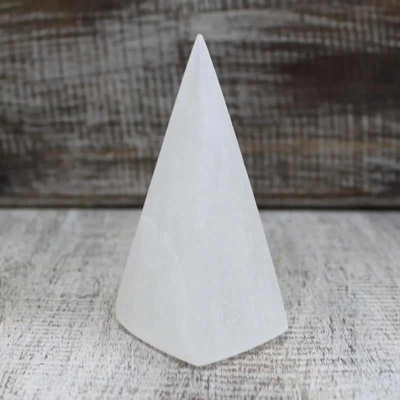 Selenite Pyramid - 10 cm Spirit Journeys Gifts
