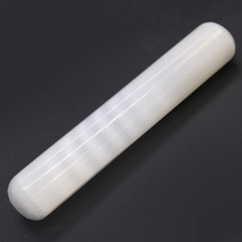 Selenite Wand - 16 cm (Round Both Ends) Spirit Journeys Gifts