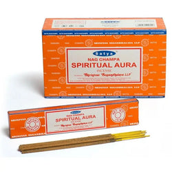 Set of 12 Packets of Spiritual Aura Incense Sticks by Satya Spirit Journeys Gifts