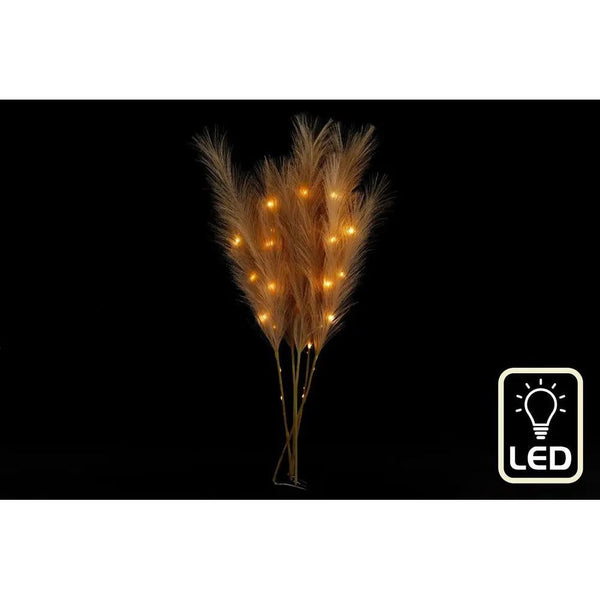 Set of Five Cream Led Pampas Grass Stems Order Notifications