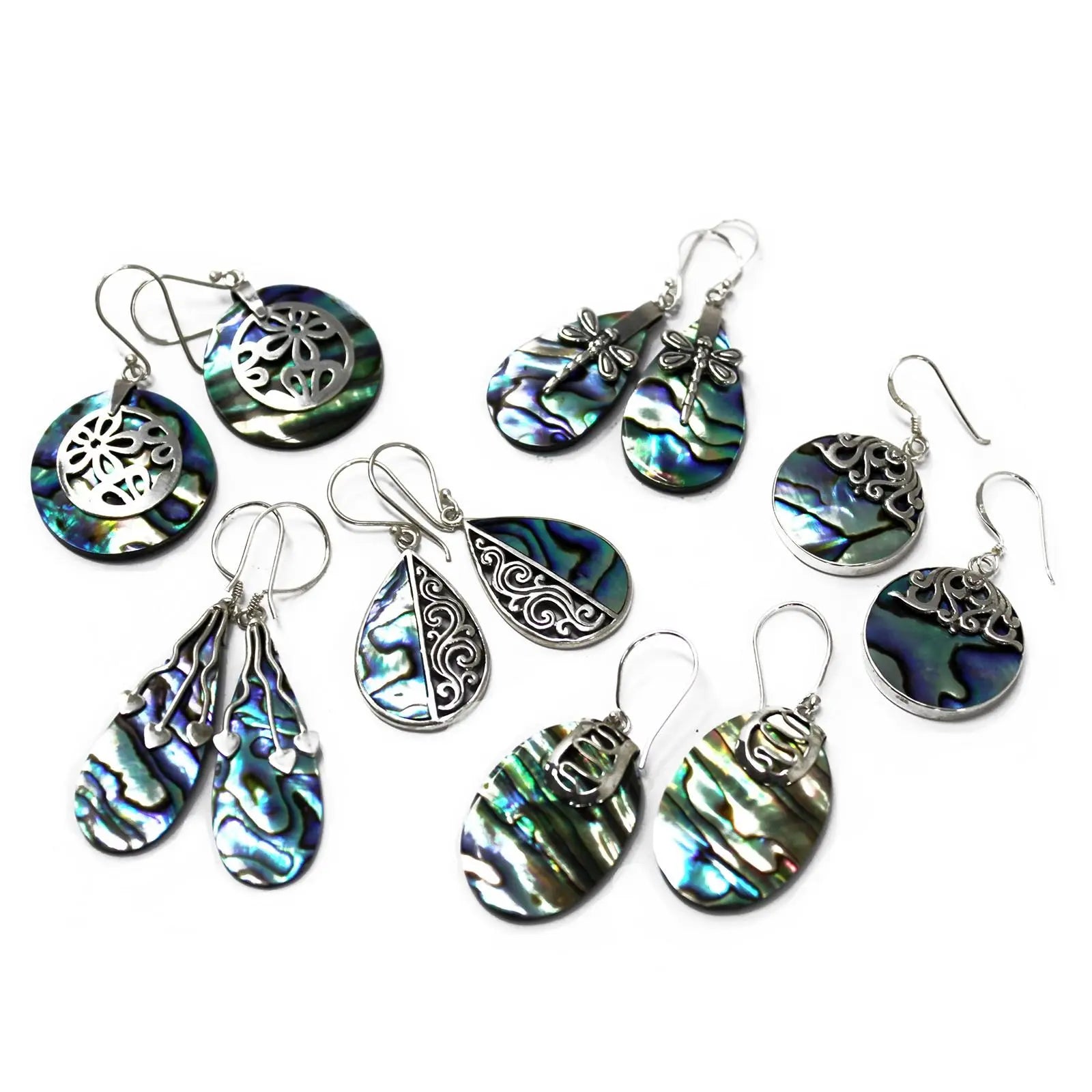 Shell & Silver Earrings - Abalone Spirit Journeys Gifts