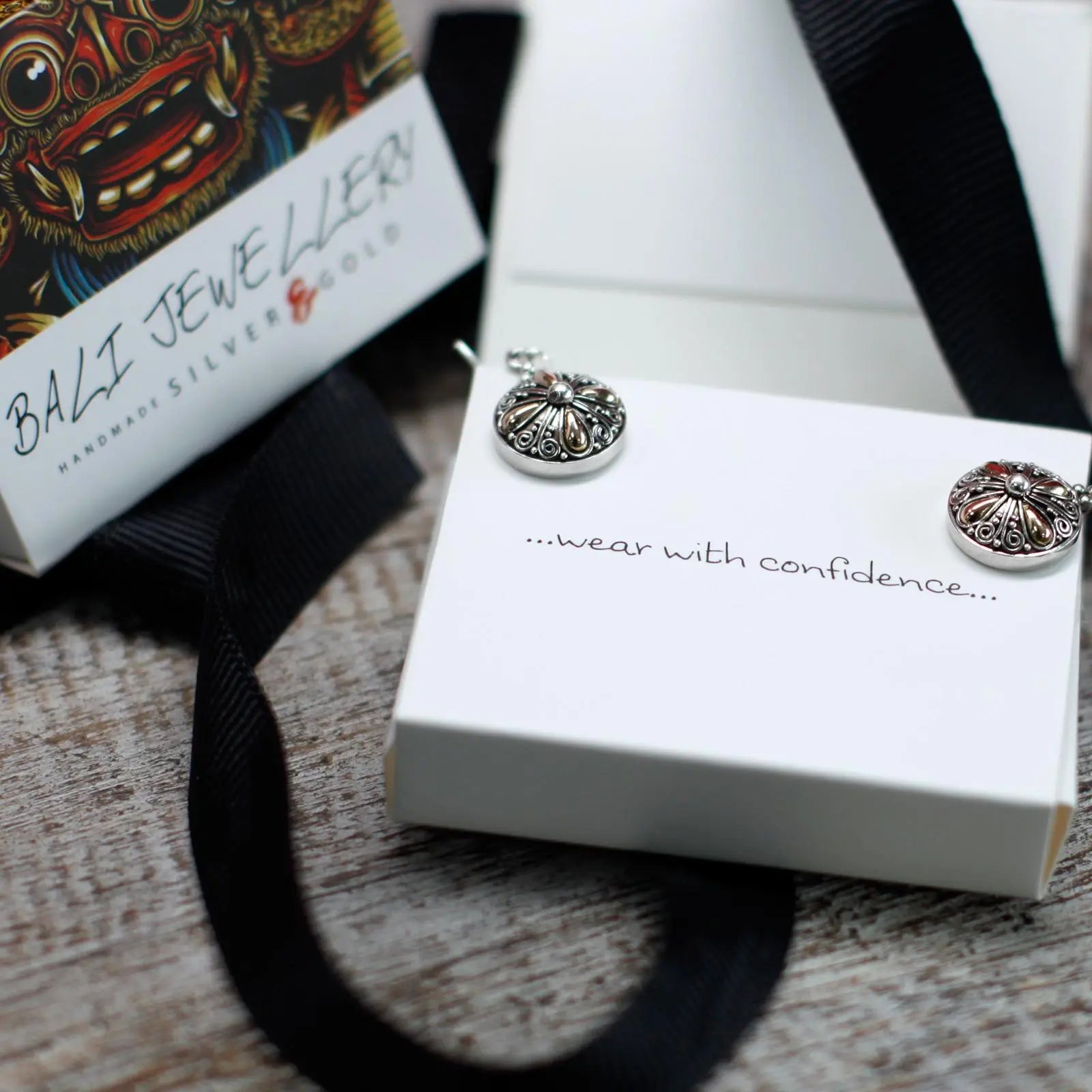Silver & Gold Earring - Hamsa Spirit Journeys Gifts